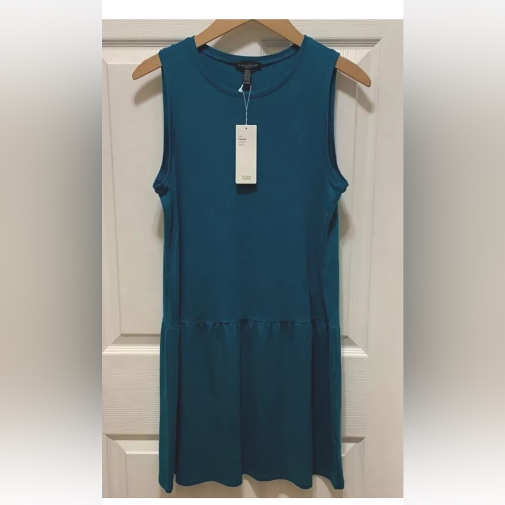 NWT MP EILEEN FISHER DROP WAIST DRESS BEAUTIFUL COLOR